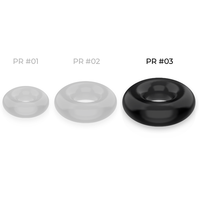 POWERING - SUPER FLEXIBLE Y RESISTENTE ANILLO PENE 5CM PR03 NEGRO
