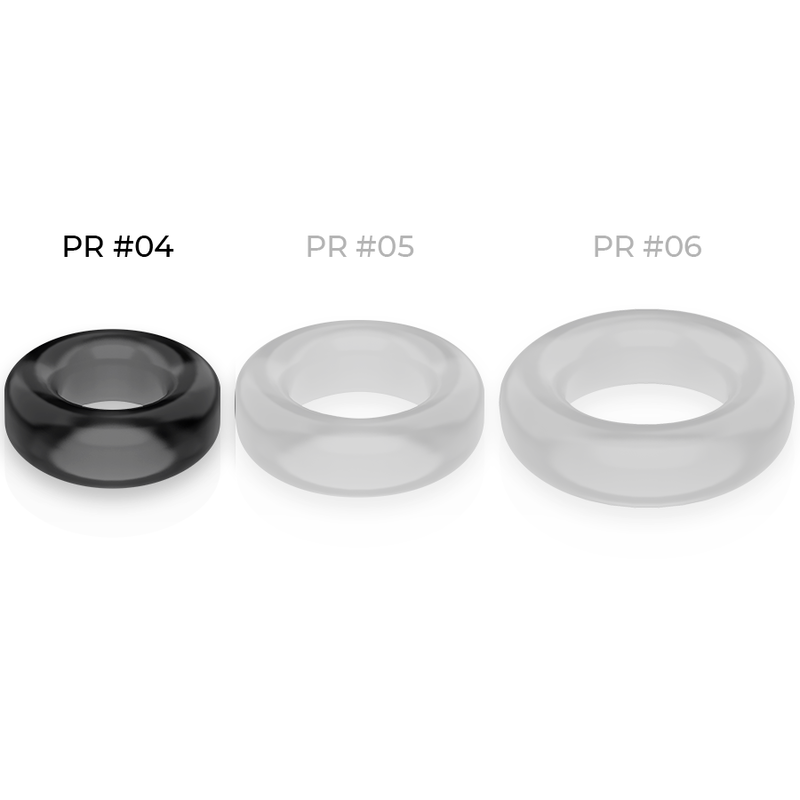POWERING - SUPER FLEXIBLE Y RESISTENTE ANILLO PENE 3.8CM PR04 NEGRO