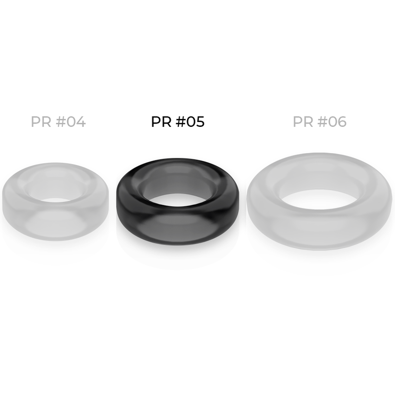 POWERING - SUPER FLEXIBLE Y RESISTENTE ANILLO PENE 4.8CM PR05 NEGRO