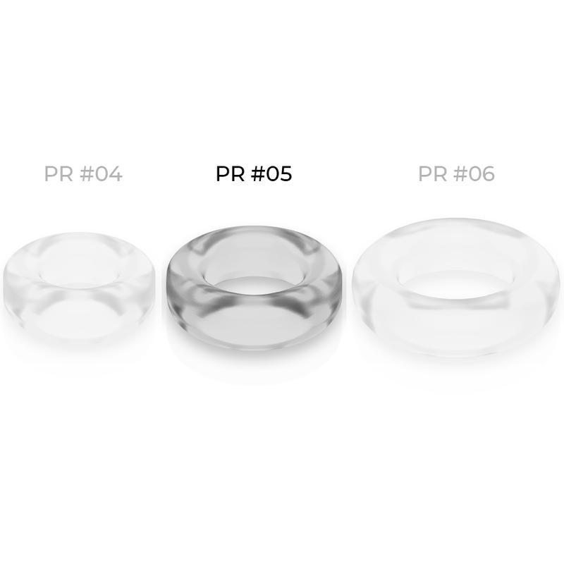 POWERING - SUPER FLEXIBLE Y RESISTENTE ANILLO PENE 4.8CM PR05 CLEAR