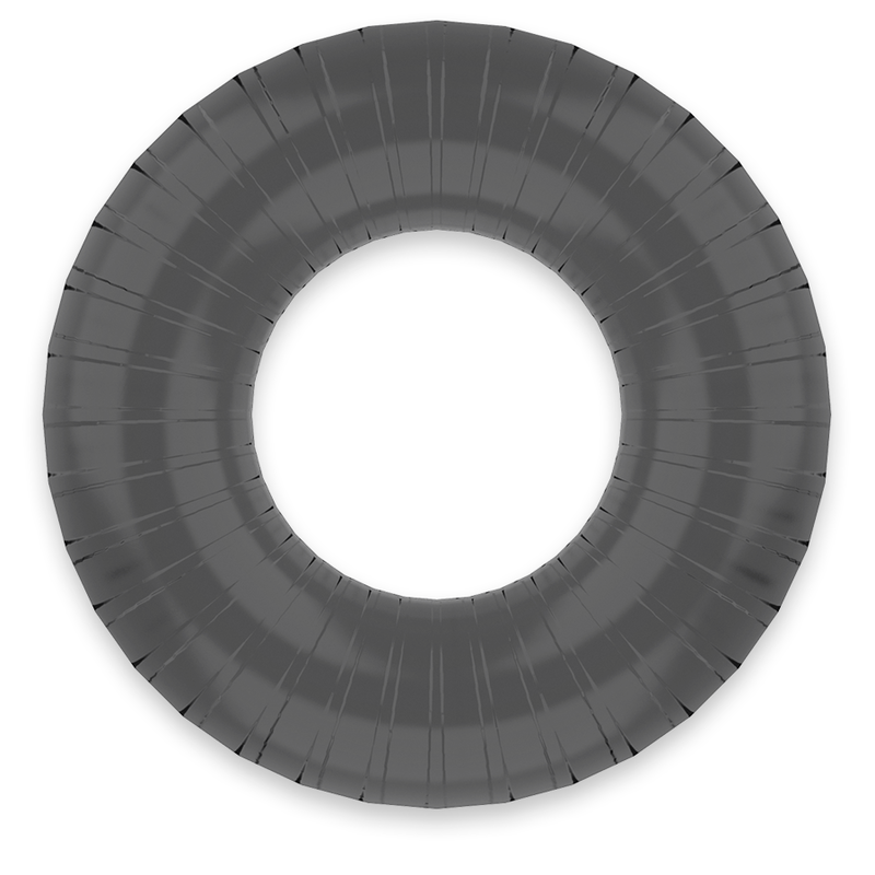 POWERING - SUPER FLEXIBLE Y RESISTENTE ANILLO PENE 4.5CM PR07 NEGRO