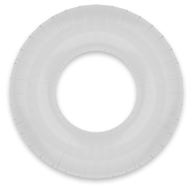 POWERING- SUPER FLEXIBLE Y RESISTENTE ANILLO PENE 4.5CM PR07 CLEAR