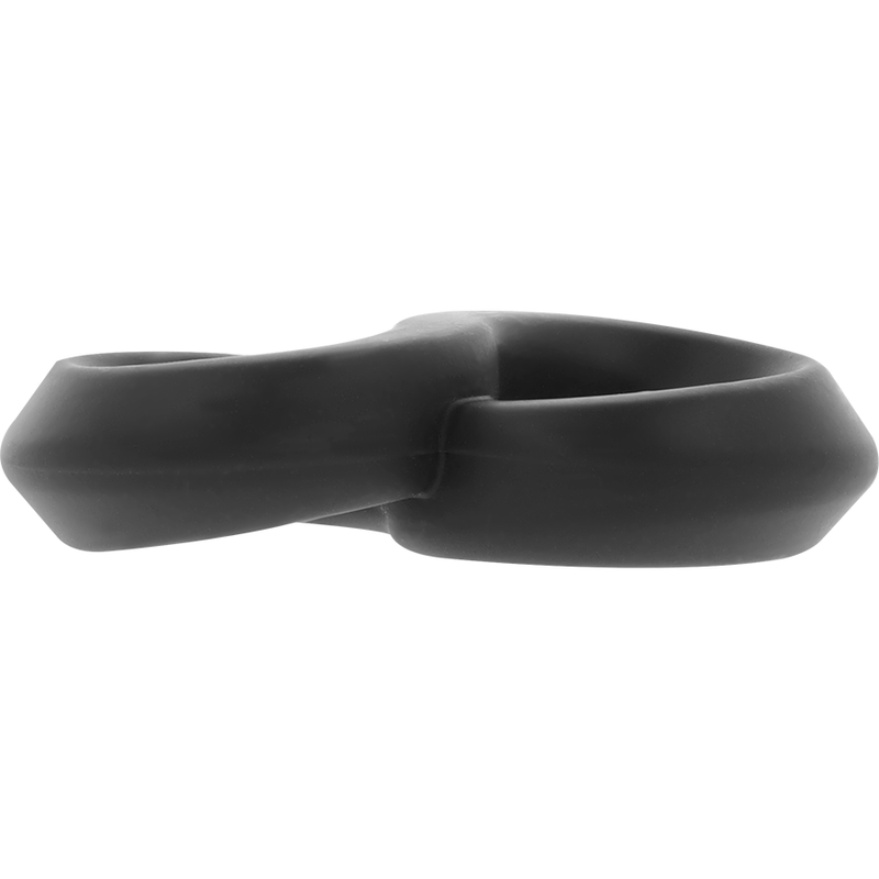 POWERING - SUPER FLEXIBLE AND RESISTANT PENIS AND TESTICLES RING PR12 BLACK