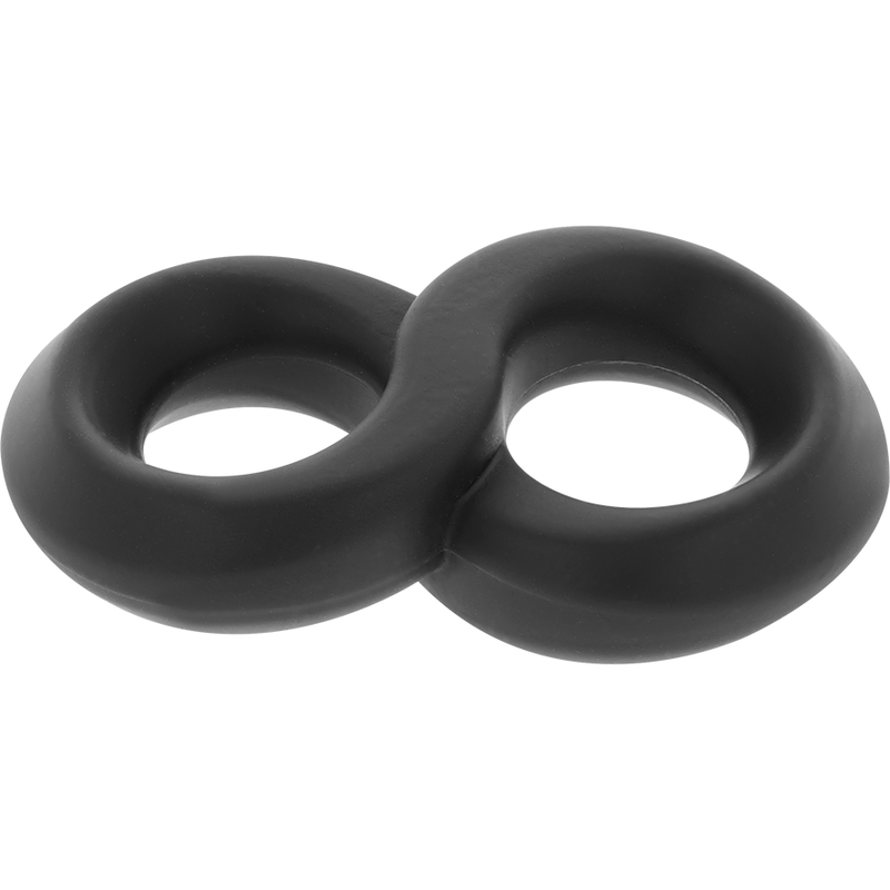 POWERING - SUPER FLEXIBLE AND RESISTANT PENIS AND TESTICLES RING PR12 BLACK