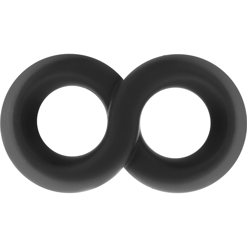 POWERING - SUPER FLEXIBLE AND RESISTANT PENIS AND TESTICLES RING PR12 BLACK