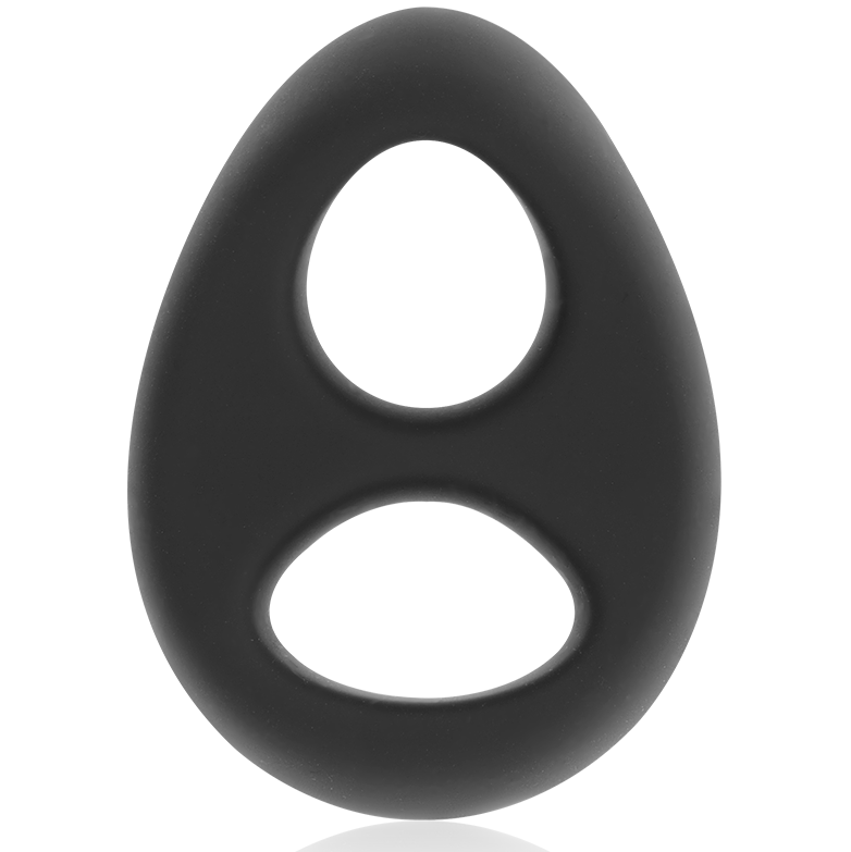 POWERING - SUPER FLEXIBLE Y RESISTENTE ANILLO PENE Y TESTICULOS PR13 NEGRO