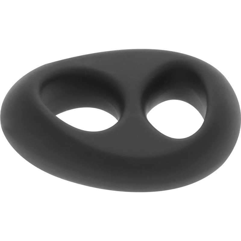 POWERING - SUPER FLEXIBLE Y RESISTENTE ANILLO PENE Y TESTICULOS PR13 NEGRO