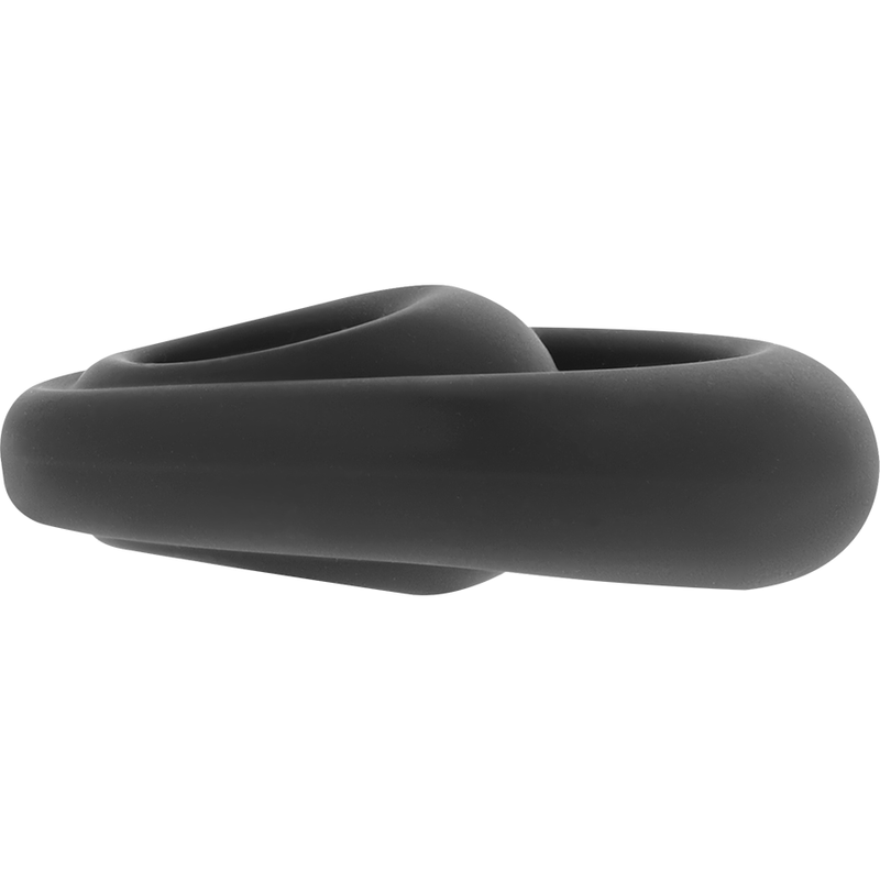 POWERING - SUPER FLEXIBLE Y RESISTENTE ANILLO PENE Y TESTICULOS PR14 NEGRO