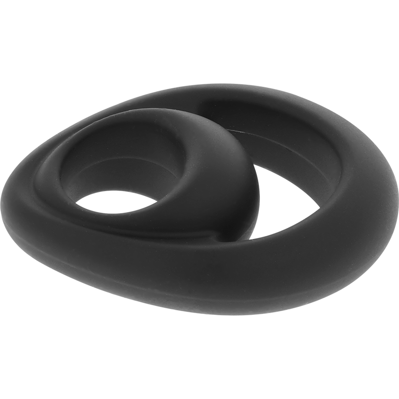 POWERING - SUPER FLEXIBLE Y RESISTENTE ANILLO PENE Y TESTICULOS PR14 NEGRO