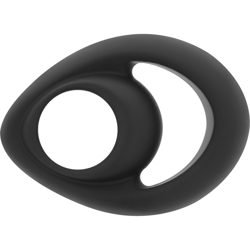 POWERING - SUPER FLEXIBLE Y RESISTENTE ANILLO PENE Y TESTICULOS PR14 NEGRO