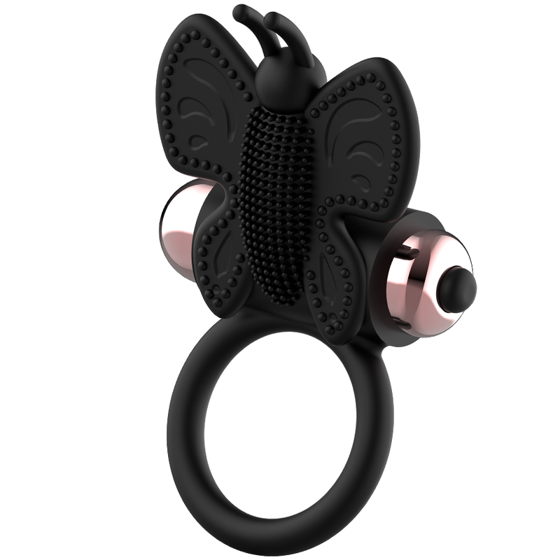 COQUETTE CHIC DESIRE - COCK RING BUTTERFLY VIBRATING RING BLACK / GOLD