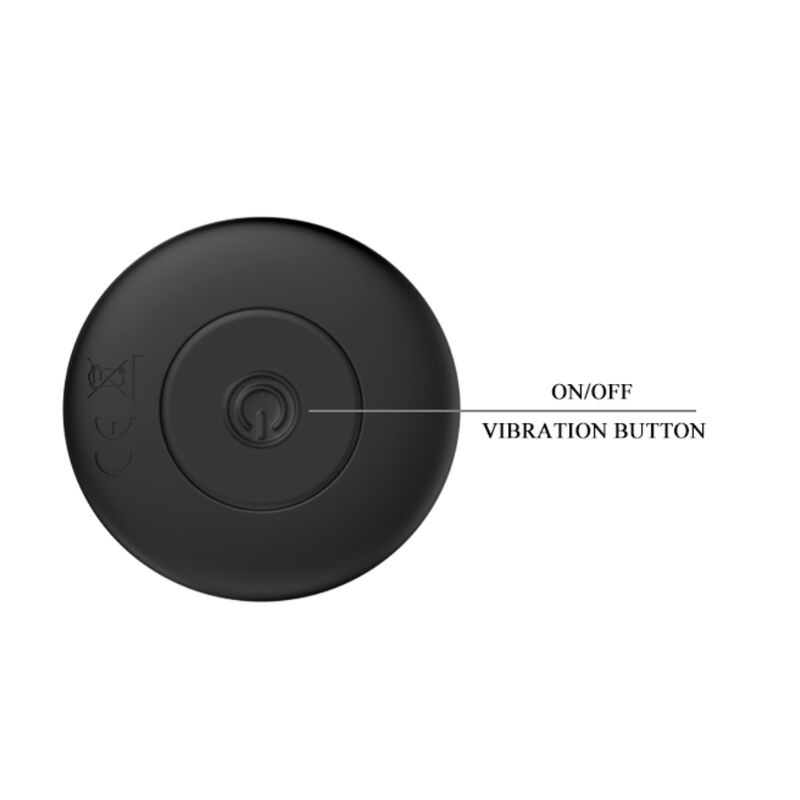 MR PLAY - RECHARGEABLE BLACK VIBRATING ANAL PLUG