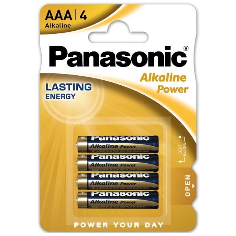 PANASONIC - BRONZE AAA ALKALINE BATTERY LR03 BLISTER*4