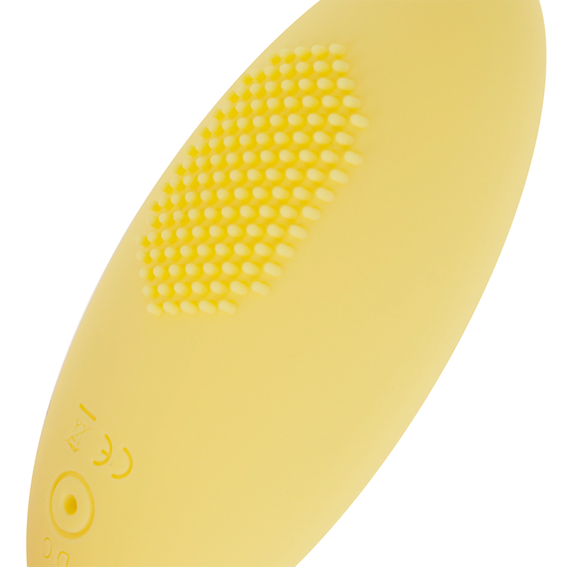 OHMAMA - 10 MODE TEXTURED VIBRATING EGG YELLOW