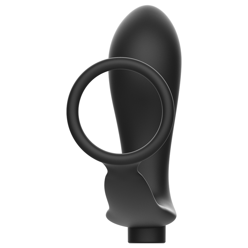 ADDICTED TOYS - BLACK REMOTE CONTROLLED ANAL PLUG RECHARGEABLE PENIS RING