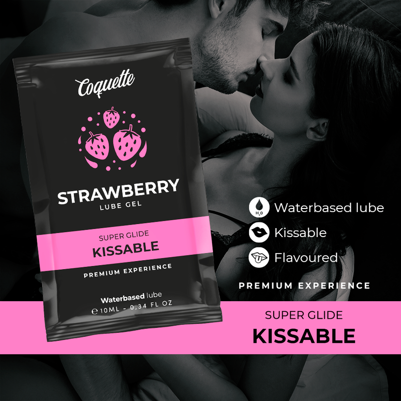 COQUETTE CHIC DESIRE - POCKET KISSABLE LUBRICANT WATER BASED STRAWBERRY 10 ML