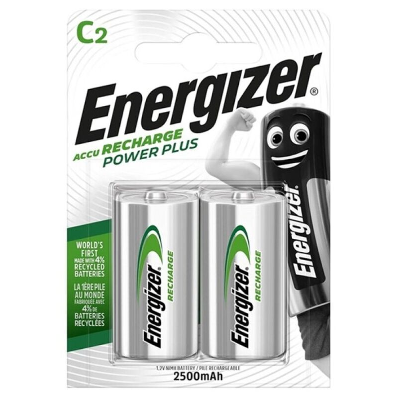 ENERGIZER - POWER PLUS RECHARGEABLE BATTERY HR14 C 2500mAh BLISTER*2