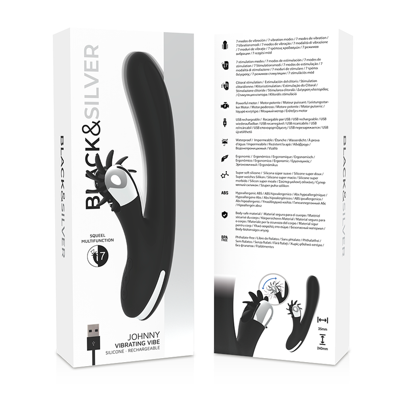 BLACK&amp;SILVER - BUNNY JOHNNY VIBRATING VIBE