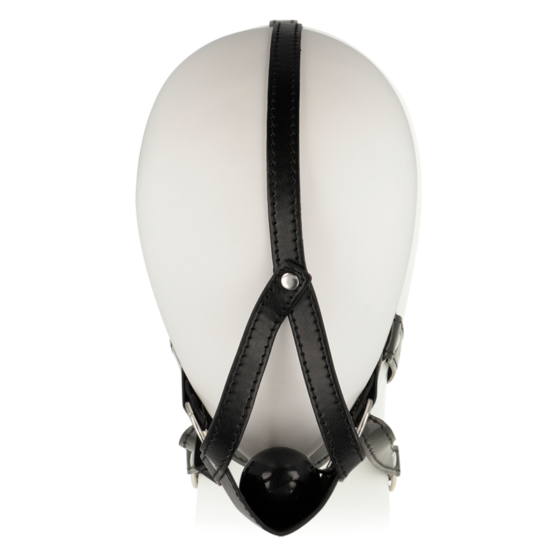 OHMAMA FETISH - HEAD HARNESS WITH MOUTH COVER BALL GAG