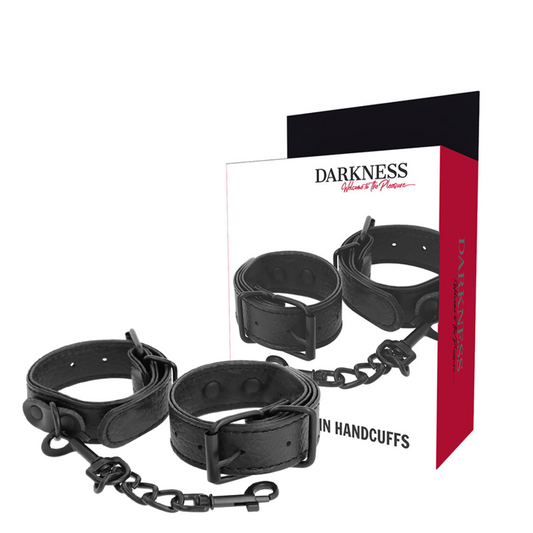 DARKNESS - THIN WIDTH TEXTURED HANDCUFFS