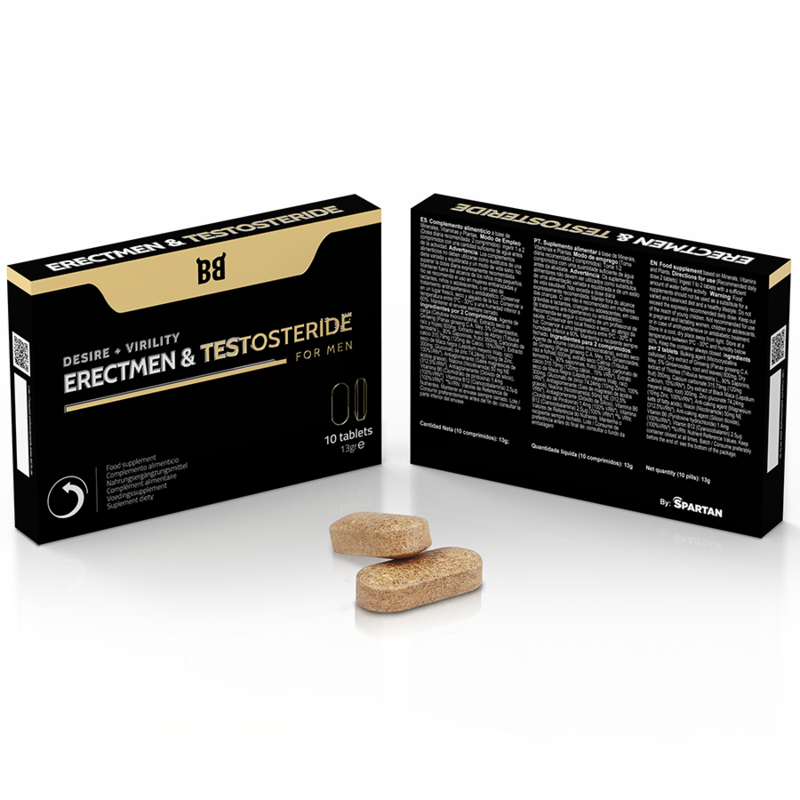 BLACK BULL - ERECTMEN &amp; TESTOSTERIDE POWER AND TESTOSTERONE FOR MEN 10 CAPSULES