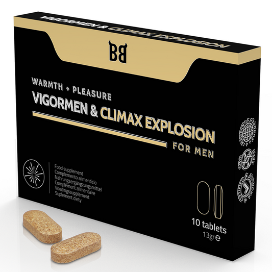 BLACK BULL - VIGORMEN &amp; CLIMAX EXPLOSION GREATER PLEASURE FOR MEN 10 CAPSULES