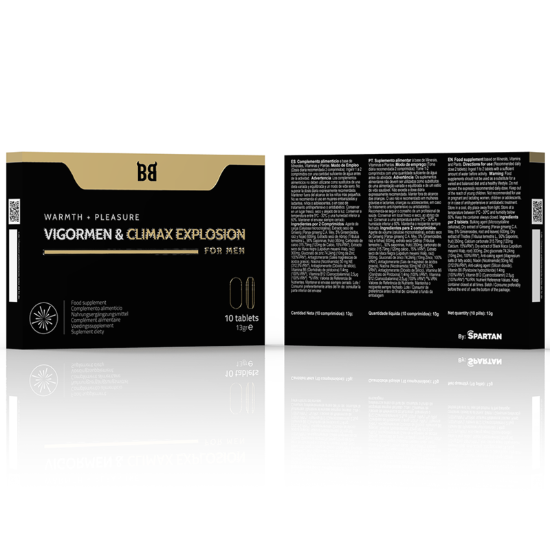BLACK BULL - VIGORMEN &amp; CLIMAX EXPLOSION GREATER PLEASURE FOR MEN 10 CAPSULES