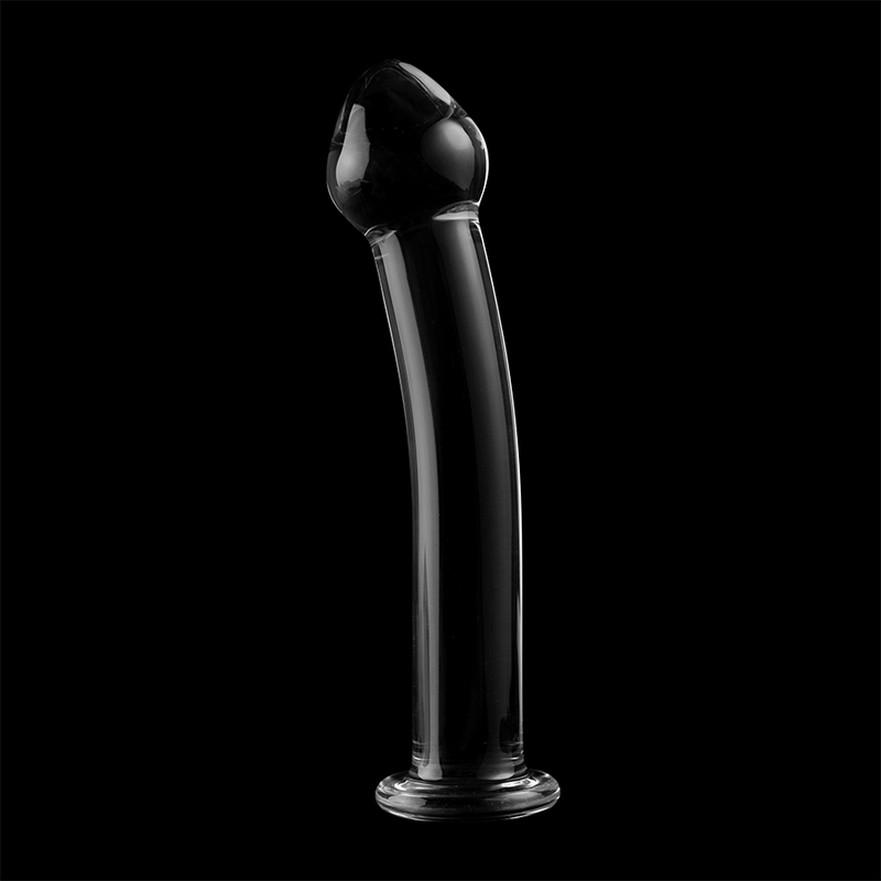 NEBULA SERIES BY IBIZA - MODEL 11 TRANSPARENT BOROSILICATE GLASS DILDO 16 CM -OR- 3 CM