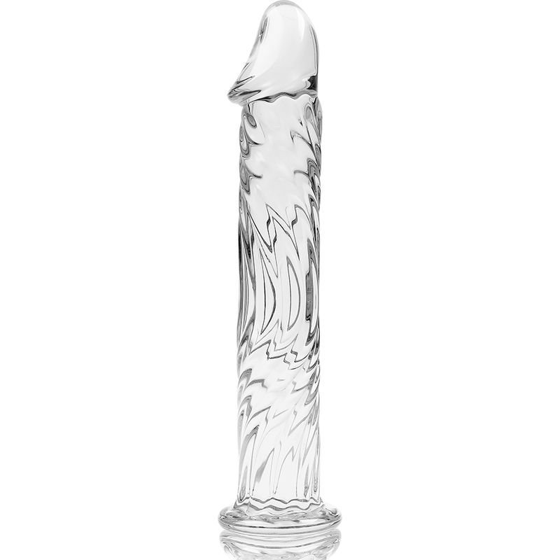 NEBULA SERIES BY IBIZA - MODEL 12 TRANSPARENT BOROSILICATE GLASS DILDO 17 CM -OR- 3.5 CM