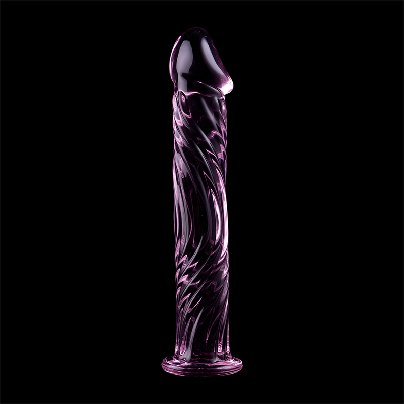 NEBULA SERIES BY IBIZA - MODEL 12 TRANSPARENT BOROSILICATE GLASS DILDO 17 CM -OR- 3.5 CM
