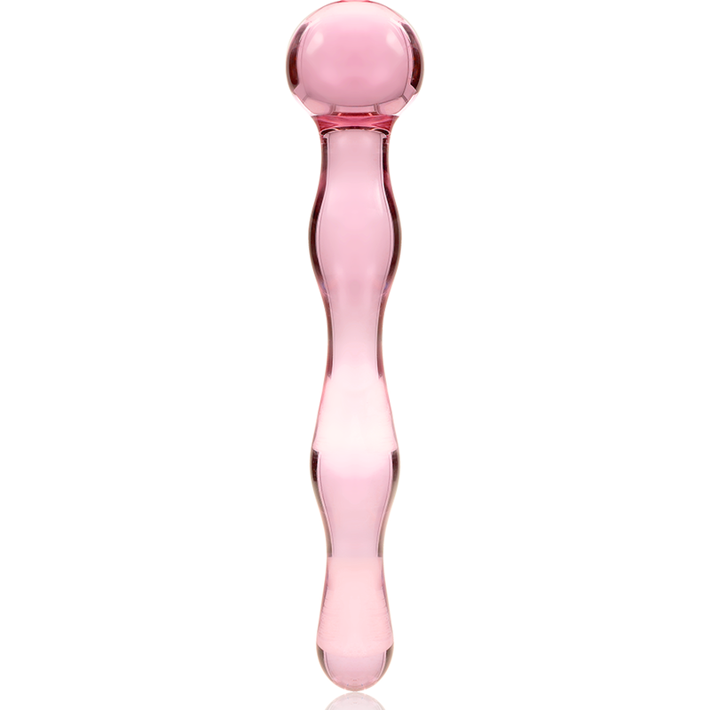 NEBULA SERIES BY IBIZA - MODEL 13 TRANSPARENT BOROSILICATE GLASS DILDO 18 CM -OR- 3.5 CM