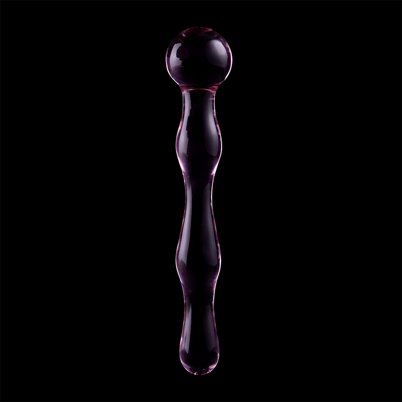 NEBULA SERIES BY IBIZA - MODEL 13 TRANSPARENT BOROSILICATE GLASS DILDO 18 CM -OR- 3.5 CM