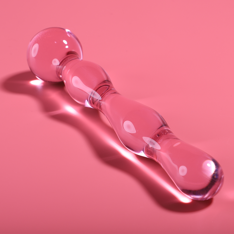 NEBULA SERIES BY IBIZA - MODEL 13 TRANSPARENT BOROSILICATE GLASS DILDO 18 CM -OR- 3.5 CM