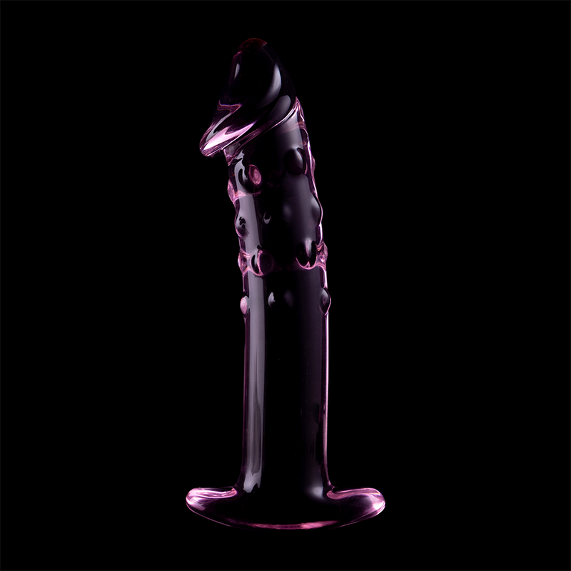 NEBULA SERIES BY IBIZA - MODEL 19 TRANSPARENT BOROSILICATE GLASS DILDO 18.5 CM -OR- 4 CM
