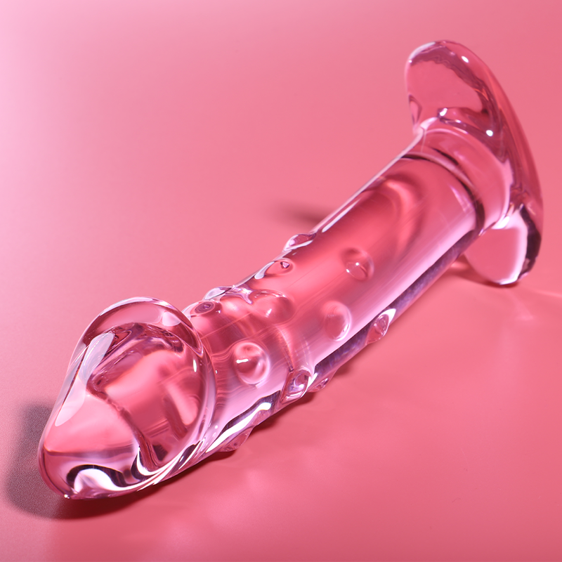 NEBULA SERIES BY IBIZA - MODEL 19 TRANSPARENT BOROSILICATE GLASS DILDO 18.5 CM -OR- 4 CM