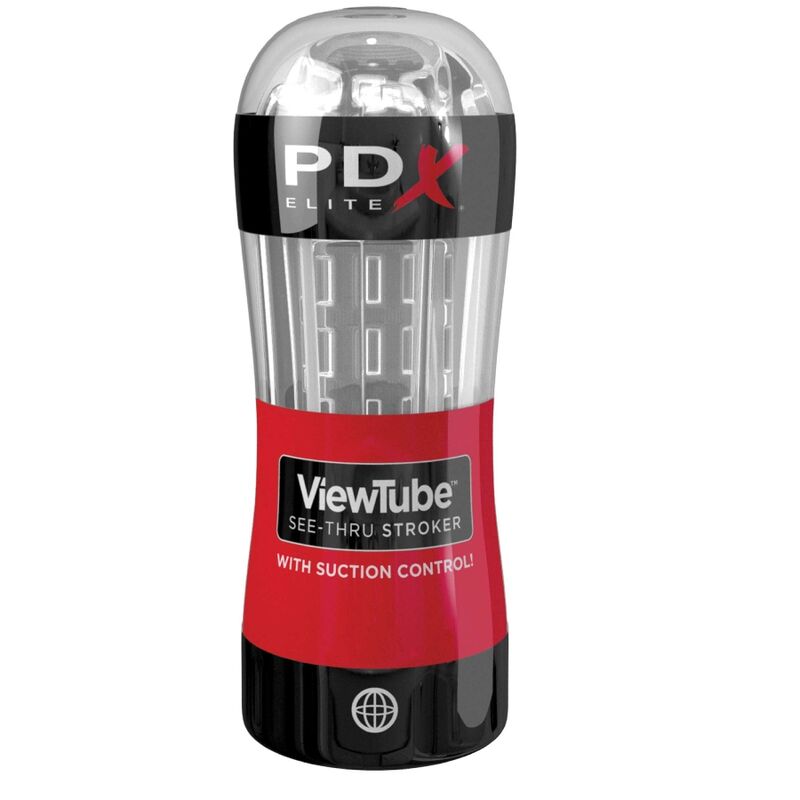 PDX ELITE - MASTURBATOR STROKER VIEWTUBE SUCTION CONTROL TRANSPARENT