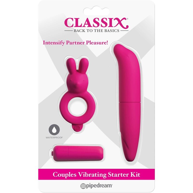 CLASSIX - COUPLES KIT WITH RING, BULLET AND PINK STIMULATOR