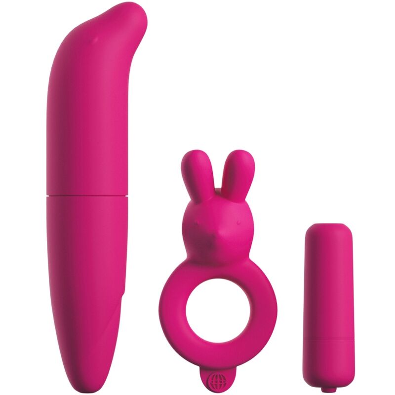 CLASSIX - COUPLES KIT WITH RING, BULLET AND PINK STIMULATOR