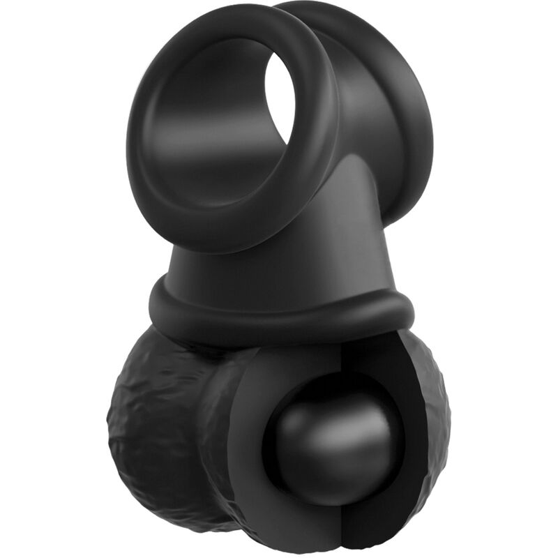 KING COCK - ELITE DELUXE ADJUSTABLE HARNESS KIT WITH RING WITH TESTICLES &amp; DILDO 20.3 CM