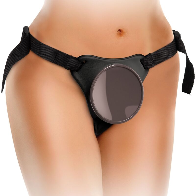 KING COCK - ELITE DELUXE ADJUSTABLE HARNESS KIT WITH RING WITH TESTICLES &amp; DILDO 20.3 CM