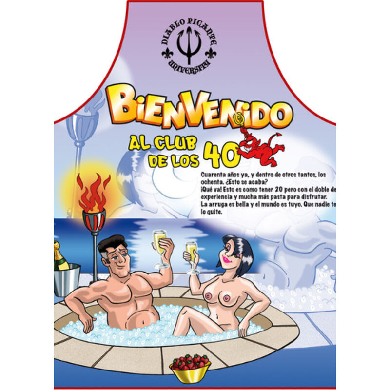 SPICY DEVIL - APRON 40 YEARS SPANISH TEXT