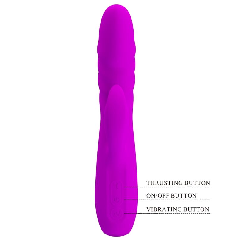 PRETTY LOVE - MELANIE RECHARGEABLE RABBIT VIBRATOR PURPLE