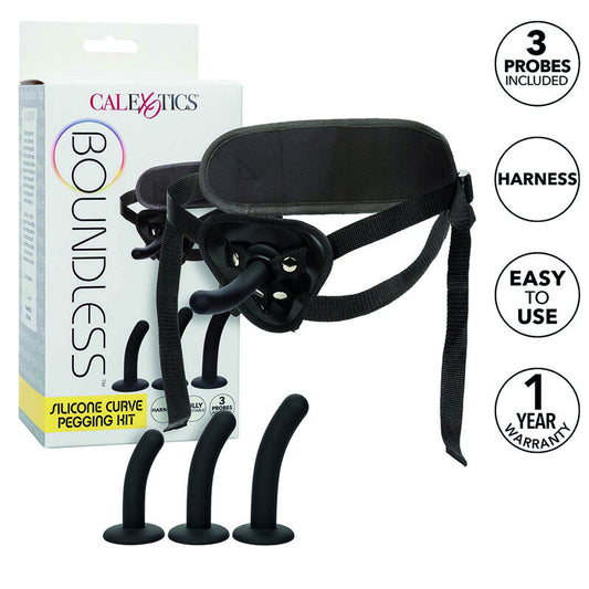 CALEXOTICS - BOUNDLESS CURVED SILICONE HARNESS KIT