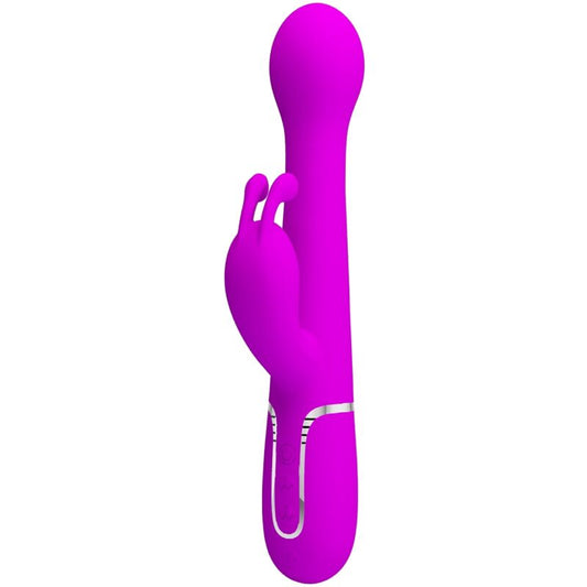 PRETTY LOVE - DEJON 3 IN 1 MULTIFUNCTION VIOLET RABBIT VIBRATOR