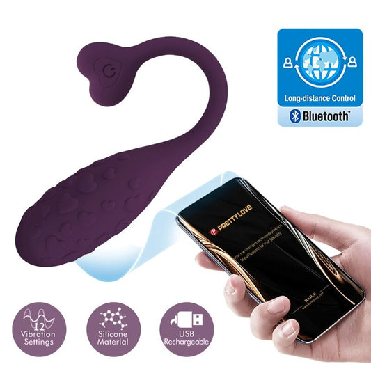 PRETTY LOVE - FISHERMAN APP CONTROLLED LILAC VIBRATING EGG
