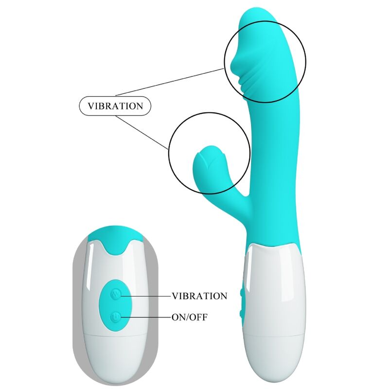PRETTY LOVE - SNAPPY G-SPOT VIBRATOR WATER GREEN
