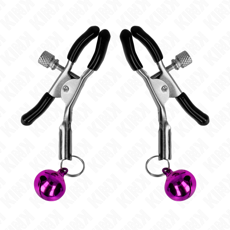 KINK - PURPLE BELL NIPPLE CLAMPS 6 CM