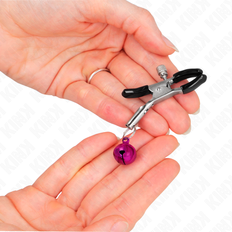 KINK - PURPLE BELL NIPPLE CLAMPS 6 CM