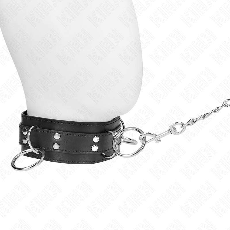 KINK - 80 CM BONDAGE 3 RINGS 53 X 5 CM BELT COLLAR