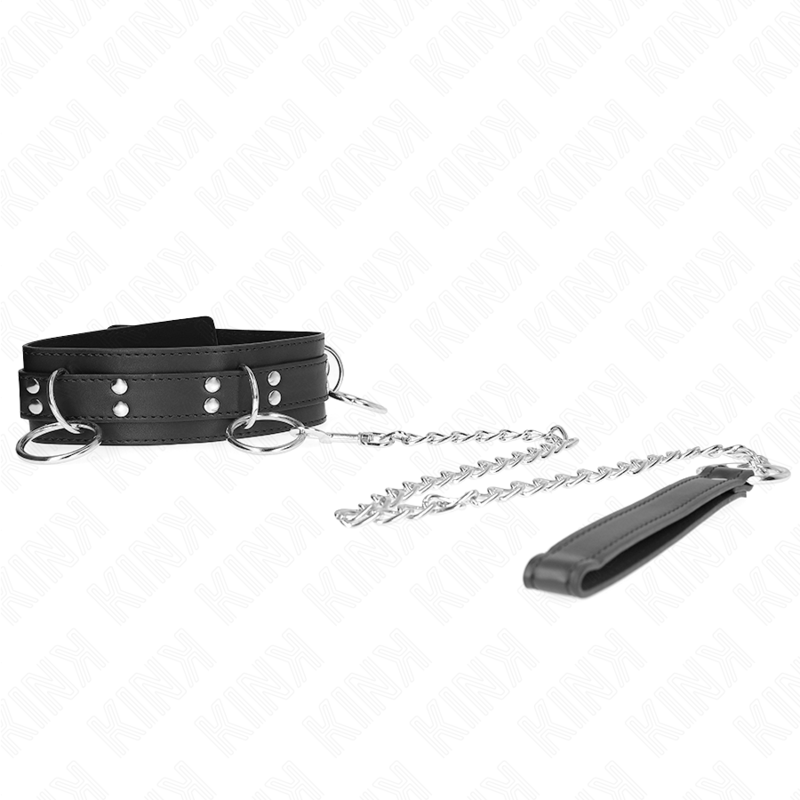 KINK - 80 CM BONDAGE 3 RINGS 53 X 5 CM BELT COLLAR